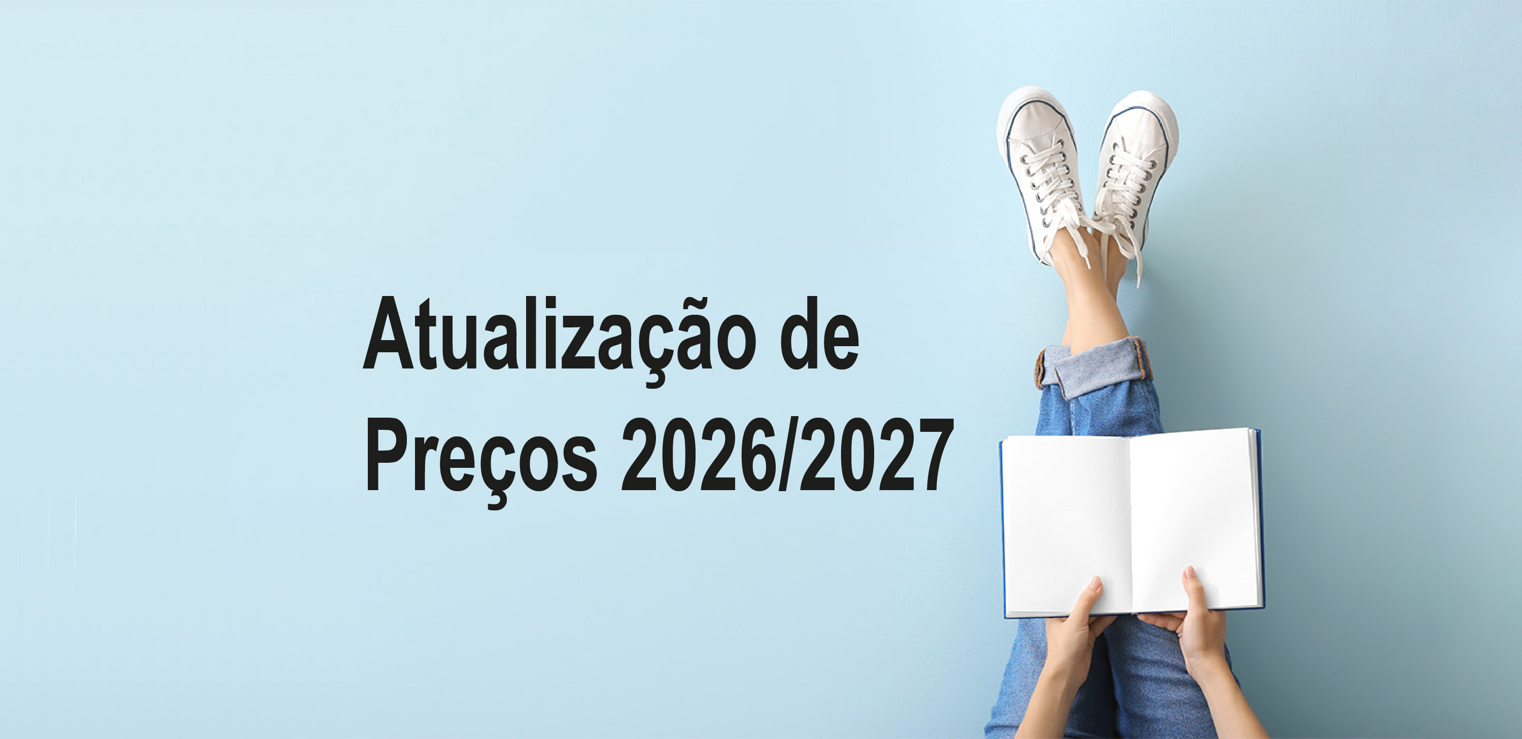 Atualização de preços 2026/2027