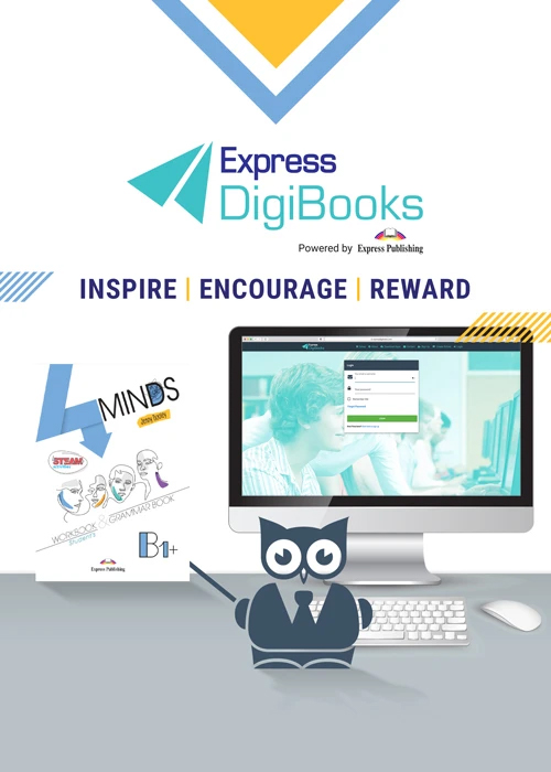 4 MINDS B1+ Licença Digibooks do livro de exercícios e gramática